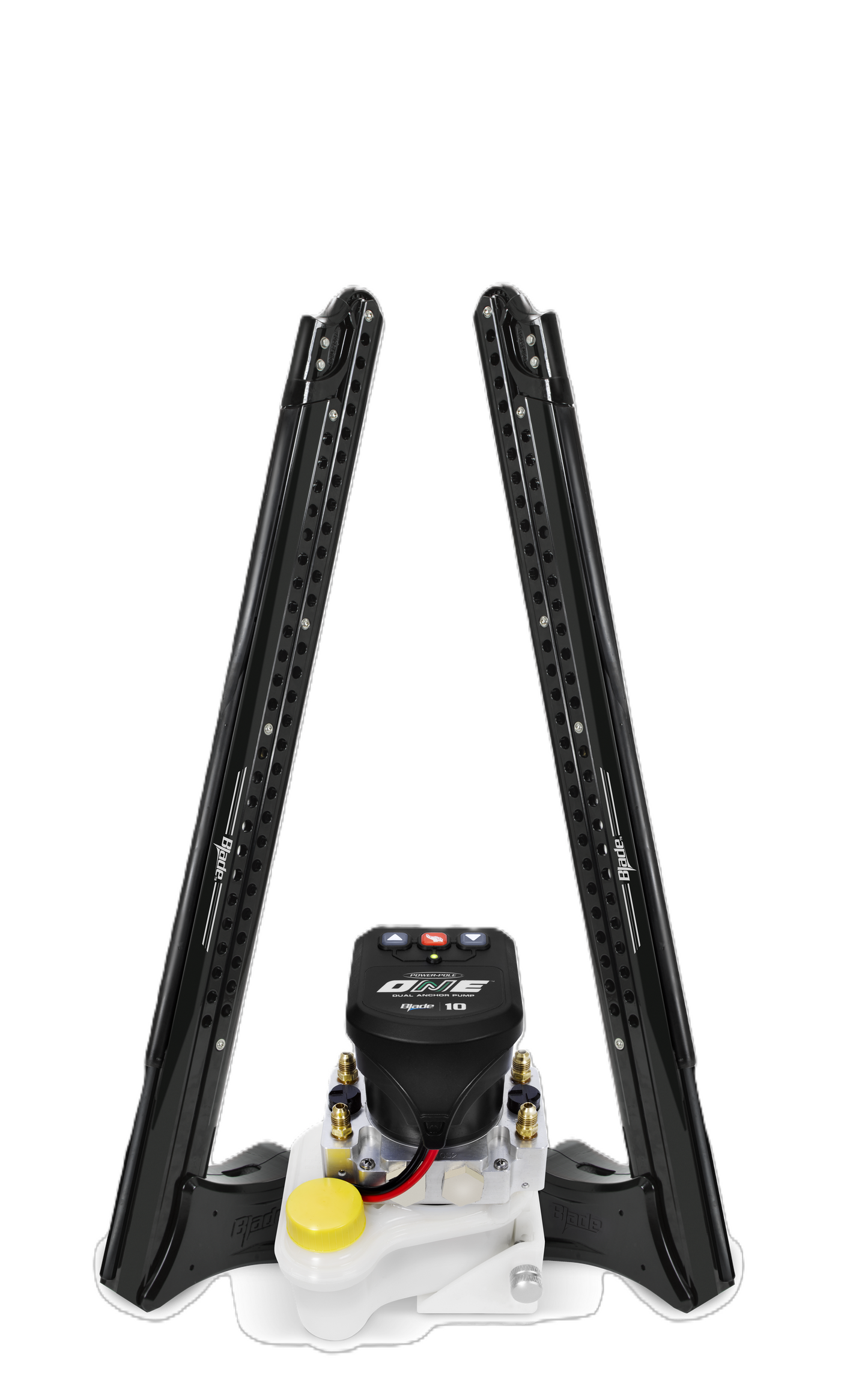 Power-Pole ONE PUMP Bls 8ft Dual Pole-Black, PP-2-BLS-8-BK