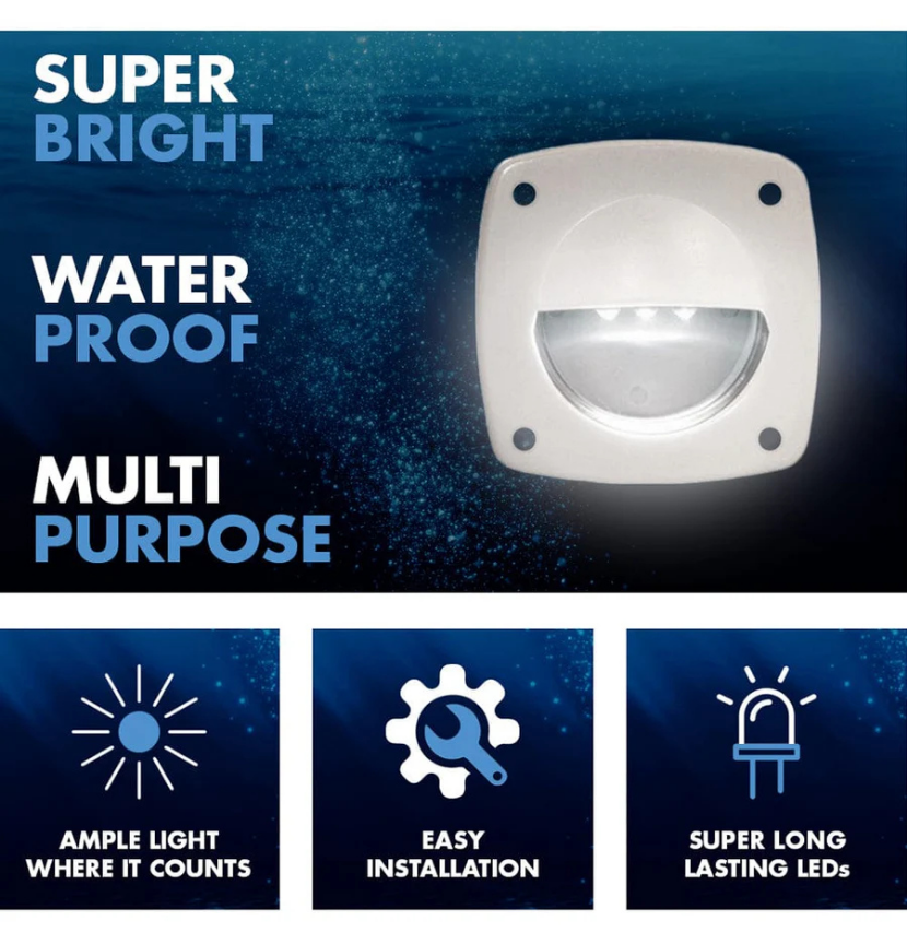 TH Marine LED Courtesy Companion Way Light White, LED-51894-DP