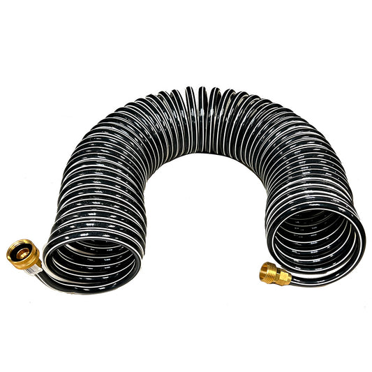 Trident Marine Coiled Wash Down Hose w/Brass Fittings - 15 [167-15]