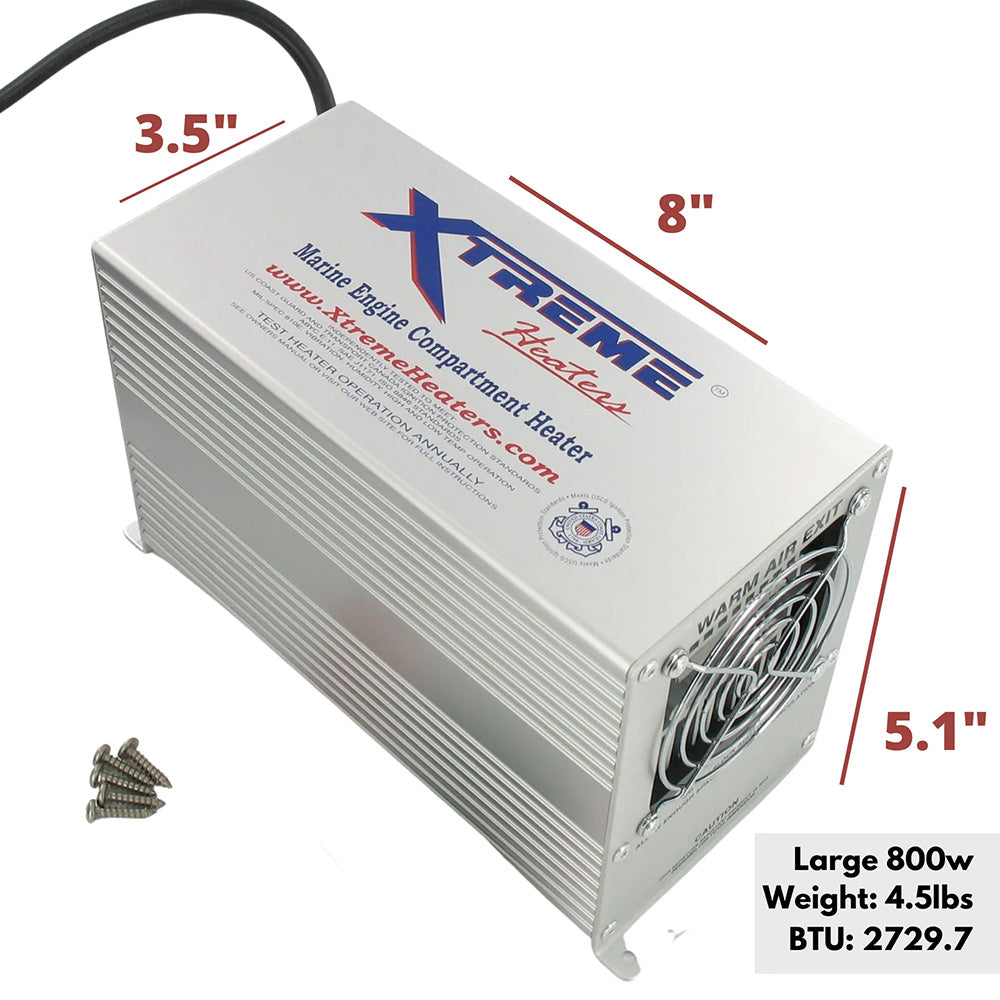 Xtreme Heaters Large 800W XXXHEAT Boat Bilge  RV Heater [XXXHEAT-800]