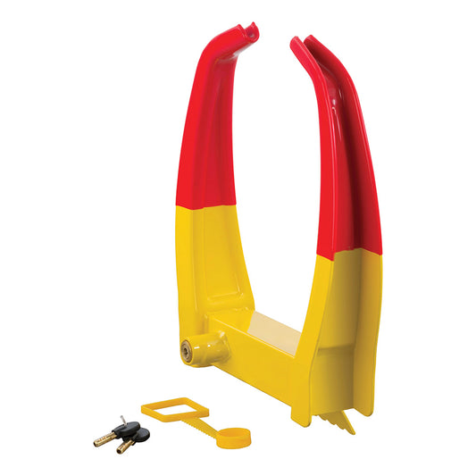 CURT Wheel Chock Lock - Yellow [23175]