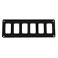 Pacer Switch Panel - 6 Switch  1 Row - 8" x 2.75" - Black Powder Coated Aluminum [PSC-61-BK]