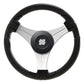 Uflex Ustica 13" Steering Wheel - Black - Polyurethane w/Silver Spokes  X62 Hub [USTICA-B/S]