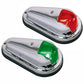 Perko Vertical Mount Side Lights - 12V - Red  Green - (Pair) [0955DP0STS]