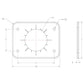 TACO Grand Slam 300 Universal Backing Plate f/GS-300  GS-390 - Pair [BP-0300BSY-1]