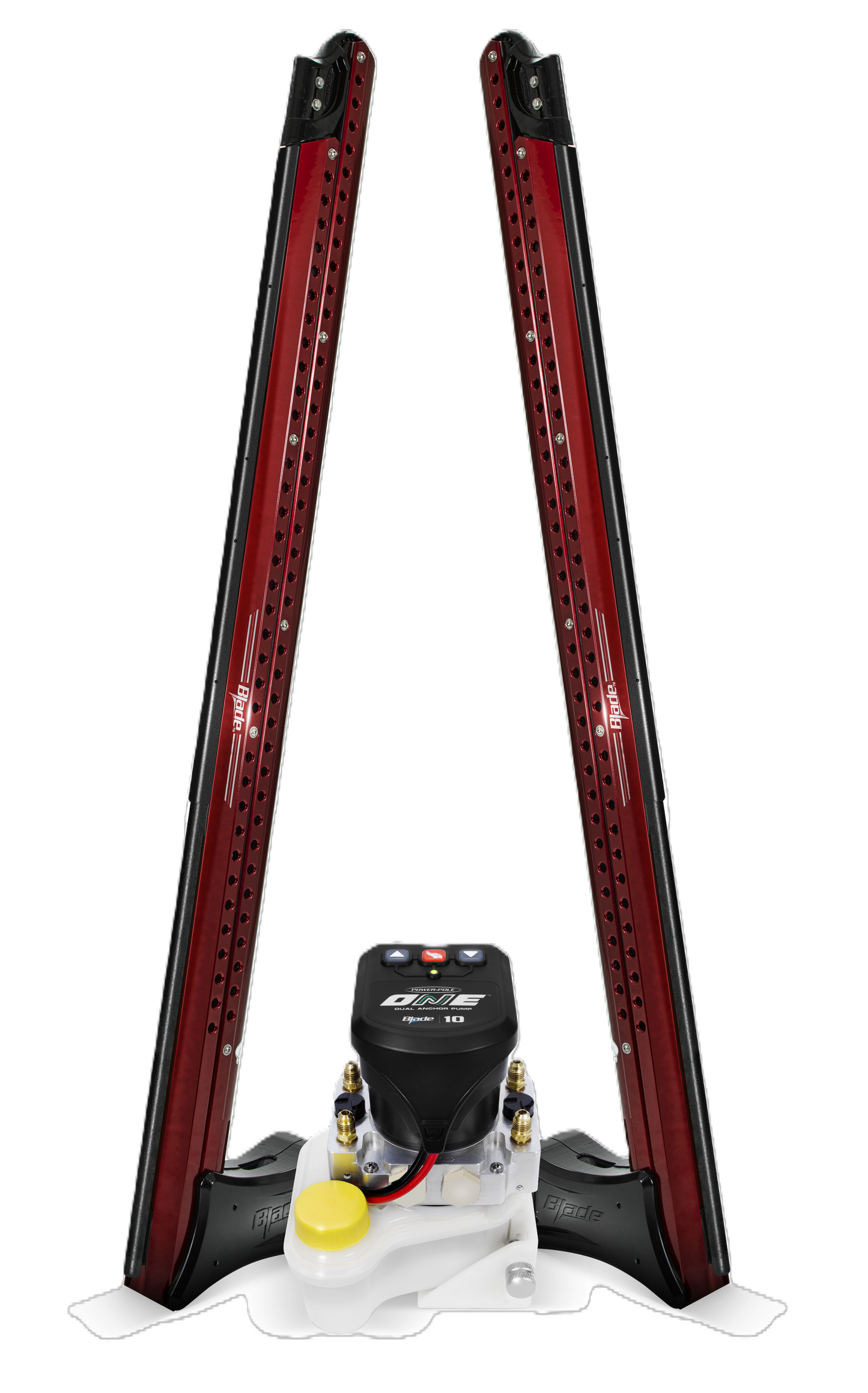 Power-Pole ONE PUMP Bls 10ft Dual Pole - Red, PP-2-BLS-10-RD