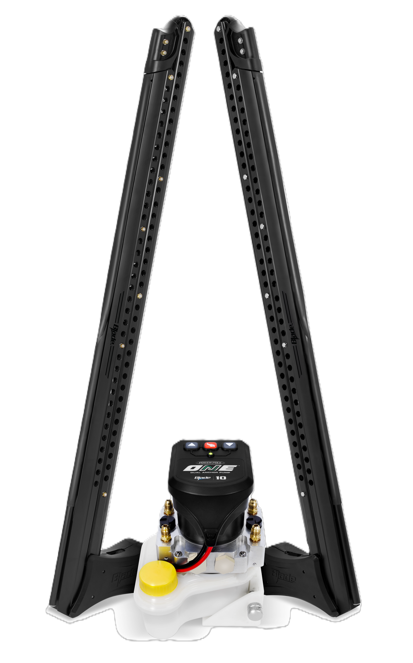 Power-Pole ONE PUMP Bls 10ft Dual Pole-Matte Black, PP-2-BLS-10-MBK