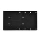 Sea Brackets 14" Straight Trolling Motor Plate f/Garmin Kraken - Black [SEA2312-BLK]