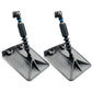 Smart Tabs SX Trim Tabs by Lectrotab 9.5" x 10" f/16'-18' Boats w/60lb Actuators - 60-150HP - Gunmetal Grey [SXG9510-60]