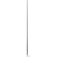 Scout 8' Black VHF Antenna 6dB Stainless Steel Ferrule w/5M RG-58 Coax Includes PL-259 KS-42 [PF AN NVHF00009T]