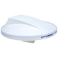 Scout Cruiser 10" White TV Antenna Omnidirectional w/20M, 75 ohms, Cable [PF AN NTV001]