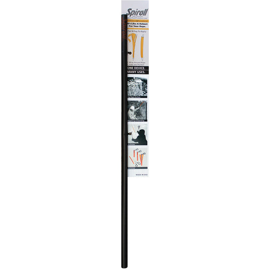 Spiroll Rope Protector Black f/Lines 1/2"  Greater [SPL-24-B-RP]