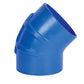 Trident Marine 5" ID 45 Degree Blue Silicon Wet Exhaust Elbow [240V5000-S/S]