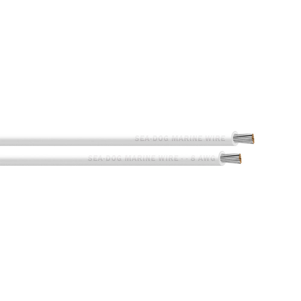 Sea-Dog 8 AWG White Primary Wire - 50' [8008051]