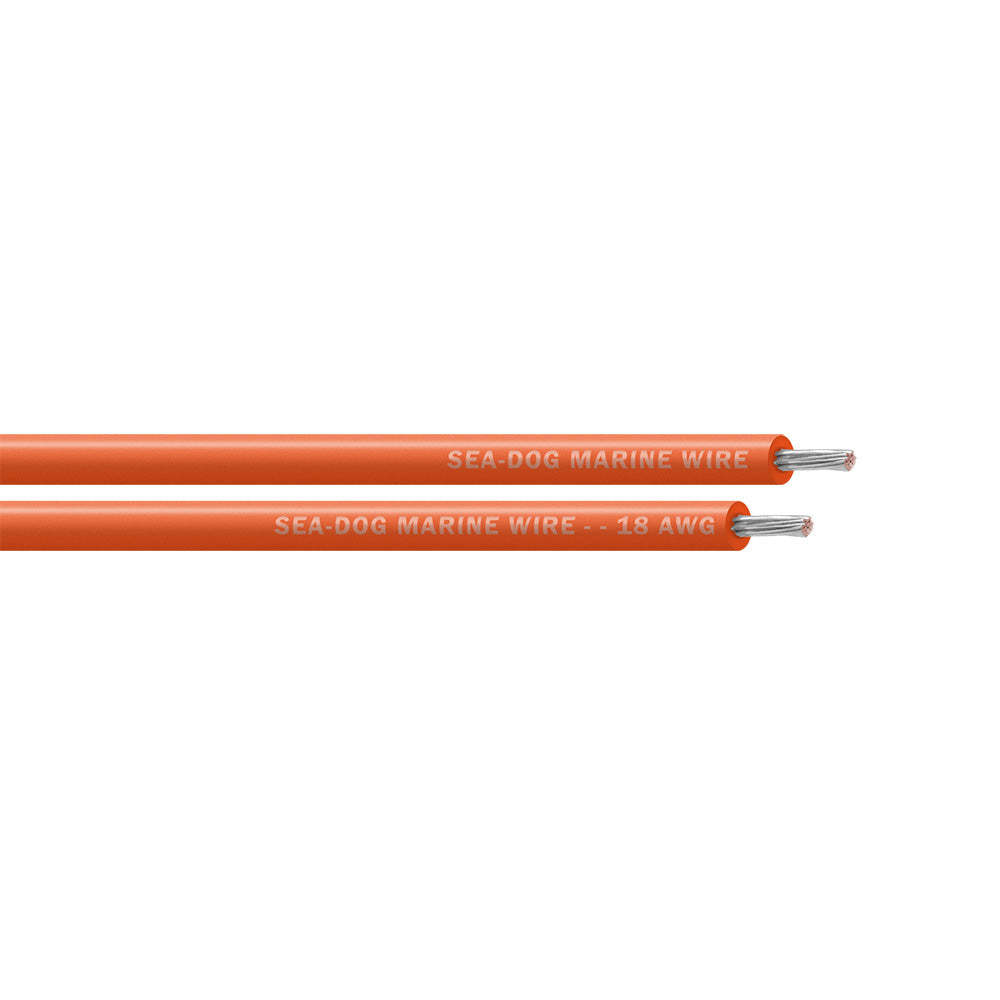 Sea-Dog 18 AWG Orange Primary Wire - 100' [8018082]