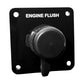 Flushmaster Vertical Single Outlet Flush Port Reroute - Black Acrylic - 1/2" Barb [SM-QCR1BV12]