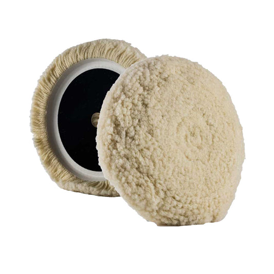Lake Country Curved Edge 100% Steamed Twisted Wool Pad 7.5" x 1.5" [10-040-LC]