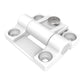 Southco Adjustable Torque Hinge, Symmetric, Medium Size, Acetal Copolymer, Natural, White [E6-10-301-10]