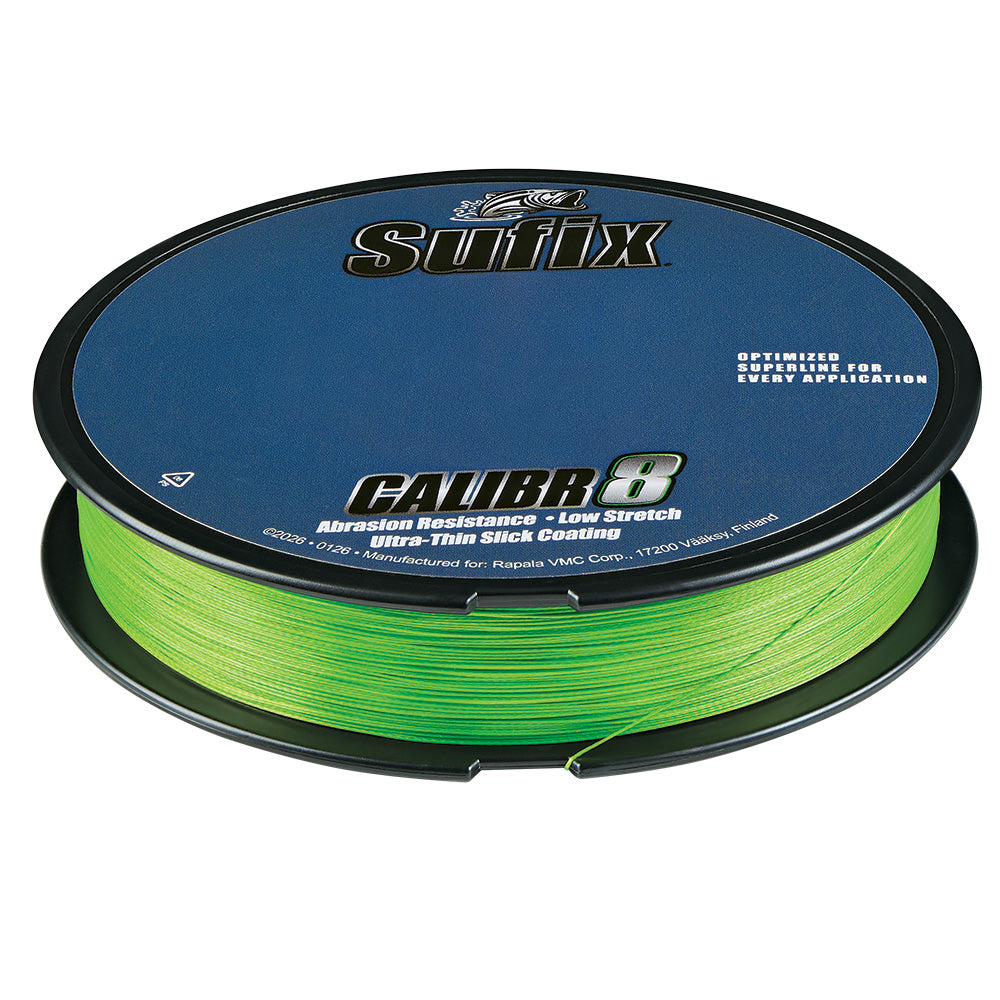 Sufix Calibr8 Braid 300yds 15lb - Neon Lime [694-115L]