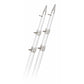 Rupp 18' White Carbon Fiber Telescoping Outrigger Poles 1.5" Diameter (Pair) [A0-1800-CFTW]