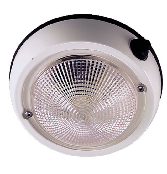 Perko 6" Exterior Surface Mount Dome Light, 1253DP2WHT