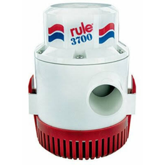 Rule, 3700 GPH Non-Automatic Bilge Pump w/6' Wire, 14A-6UL