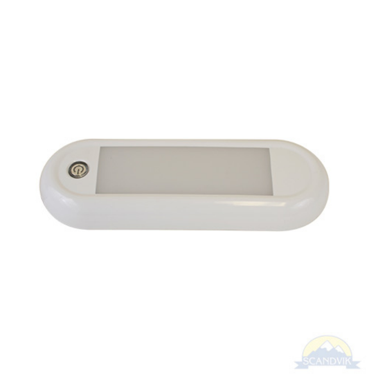 Scandvik LED 7" Oval Dome Light w/ Switch Natural White, 41322P
