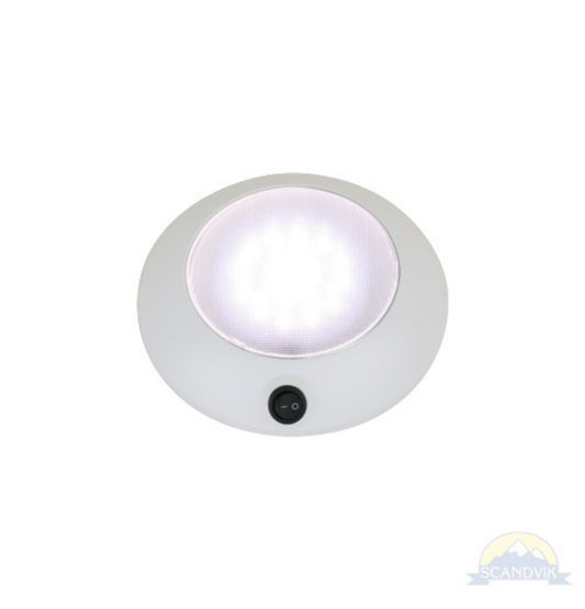 Scandvik LED 5.5" Dome Light w/ Switch, Warm White, 41340P