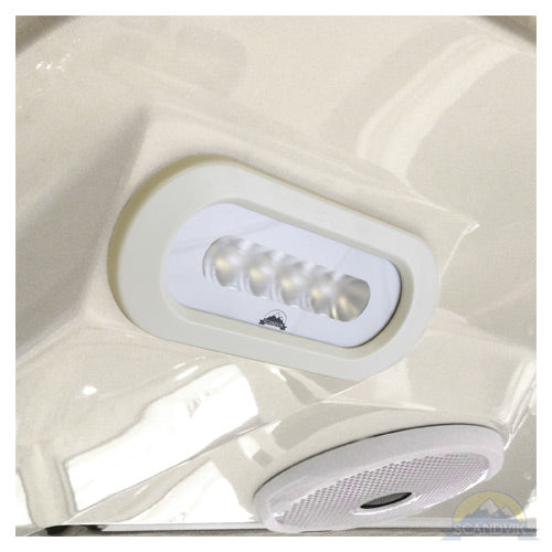 Scandvik Flush Mount Spreader Light White 12/24v