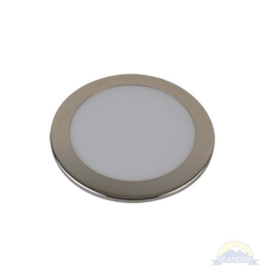 Scandvik LED A6 Ceiling Light, Warm White SS Bezel, 41370P