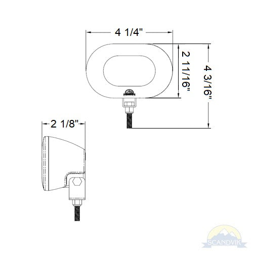 Scandvik Bracket Mount Compact LED Spreader Light White 12/24v