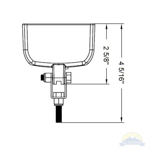 Scandvik Compact LED Spreader Light White 12/24