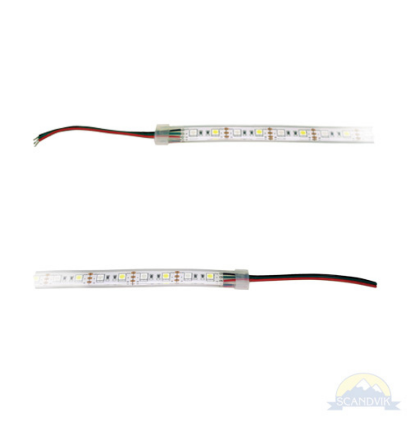 Scandvik Dual Color Flex-Strip Light Red/White 16.5', 41525P
