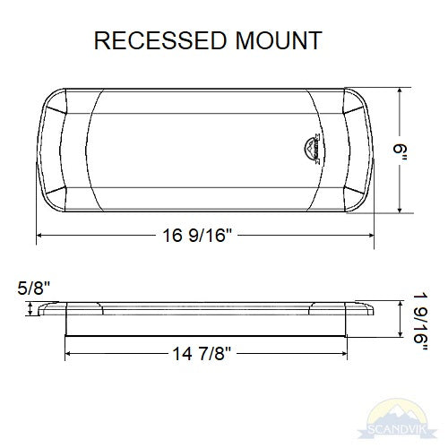 Scandvik LED Engine Room/Utility Light 12/24v