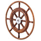 Edson 30" Teak Yacht Wheel w/Teak Rim  Chrome Hub [603CH-30]