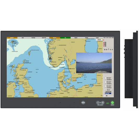 Hatteland Series X - Generation 2 (G2) High-Bright 24" Multi-Power Display w/Buttons - AC/DC 24V [HD 24T22 MMD-MA1-FHGA]