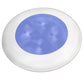 Hella Marine Blue LED Round Courtesy Lamp - White Bezel - 24V [980503241]