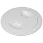 Sea-Dog Smooth Quarter Turn Deck Plate - White - 4" [336140-1]