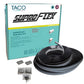 TACO SuproFlex Rub Rail Kit - Black w/Flex Chrome Insert - 2"H x 29/32"W x 80'L [V11-9990BBK80-2]
