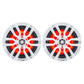 DS18 HYDRO 6.5" 2-Way Marine Speakers w/RGB LED Lights 300W - White [NXL-6]