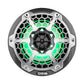 DS18 HYDRO 6.5" 2-Way Marine Speakers w/RGB LED Lights 300W - Black Carbon Fiber [CF-65]