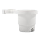 Camco Clamp-On Rail Mounted Cup Holder - Small for Up to 1-1/4" Rail - White  [53086]