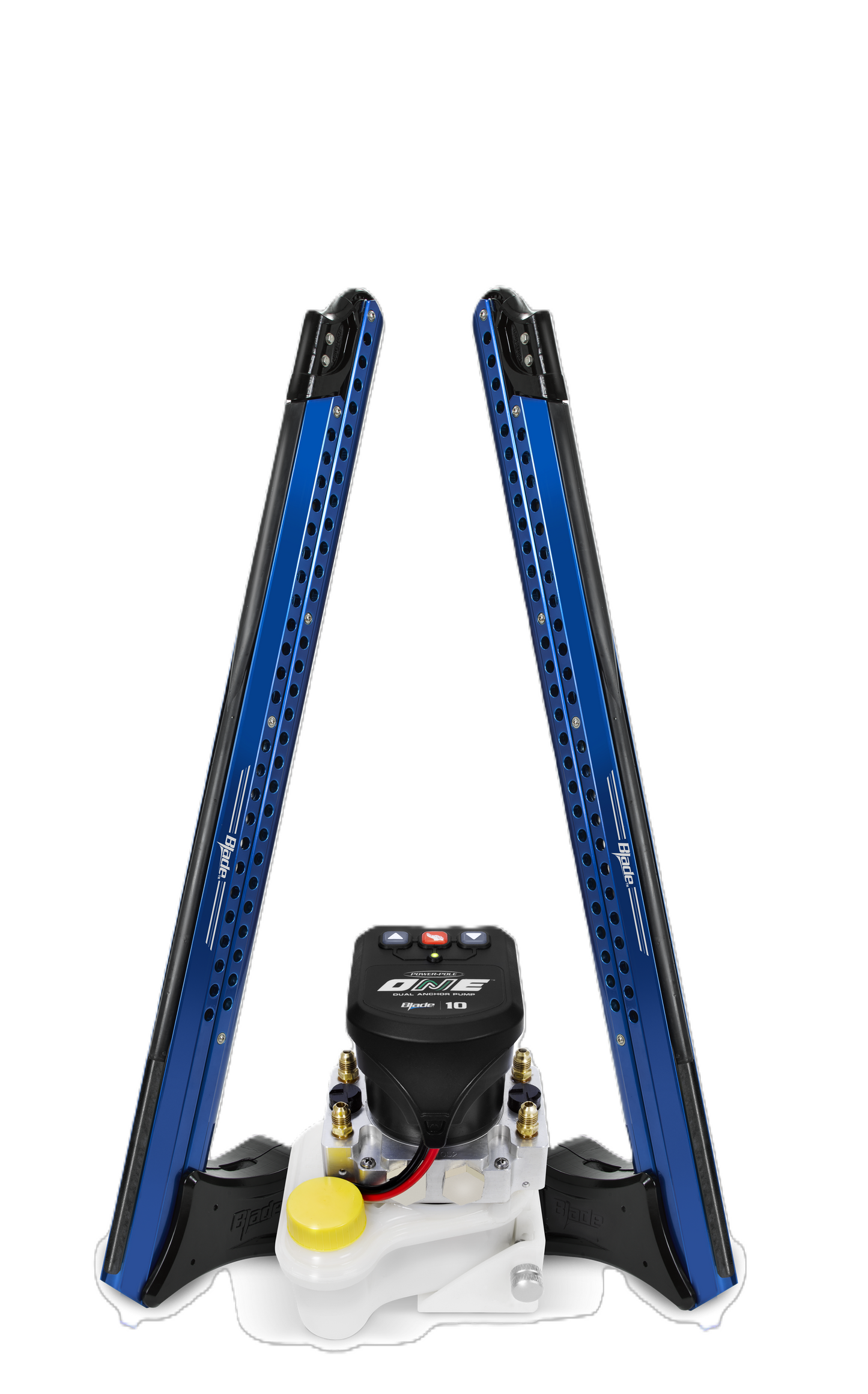 Power-Pole ONE PUMP Bls 8ft Dual Pole-Blue, PP-2-BLS-8-BL