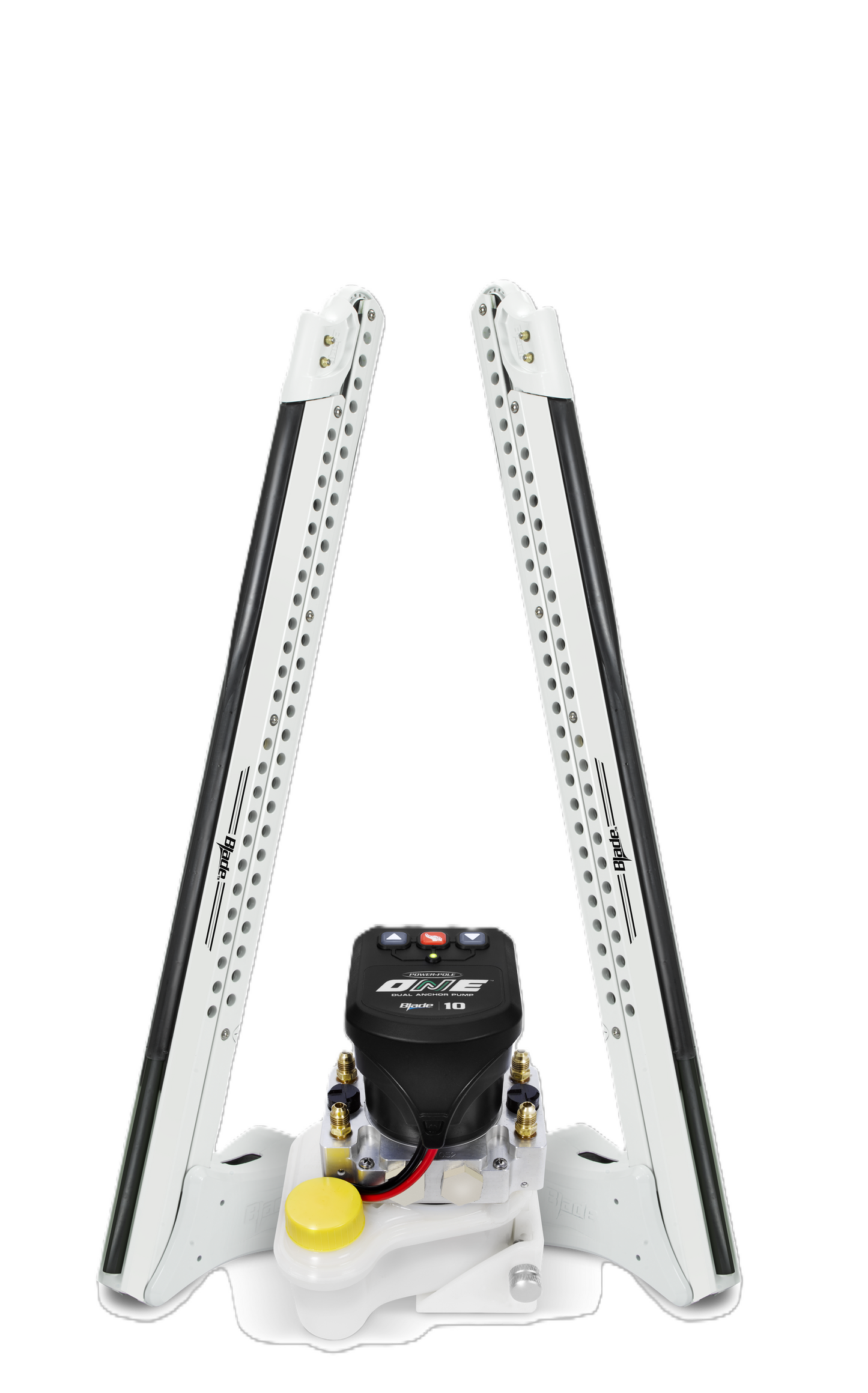 Power-Pole ONE PUMP Bls 8ft Dual Pole-White, PP-2-BLS-8-WT