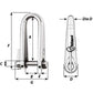 Wichard Key Pin Shackle - Diameter 6mm - 1/4" [1433W]