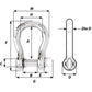 Wichard Captive Pin Bow Shackle - Diameter 8mm - 5/16" [1444W]