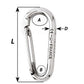 Wichard Symmetric Carbine Hook Without Eye - Length 60mm - 1/4" [2333W]