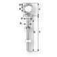 Wichard Eye Bolt - Diameter 5/32" - Length 4" [6493W]