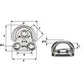 Wichard Folding Pad Eye - Diameter 5/16" [6605W]
