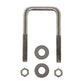 C.E. Smith Zinc U-Bolt 7/16"-14 X 3-1/8" X 3" w/Washers  Nuts - Square [15252A]